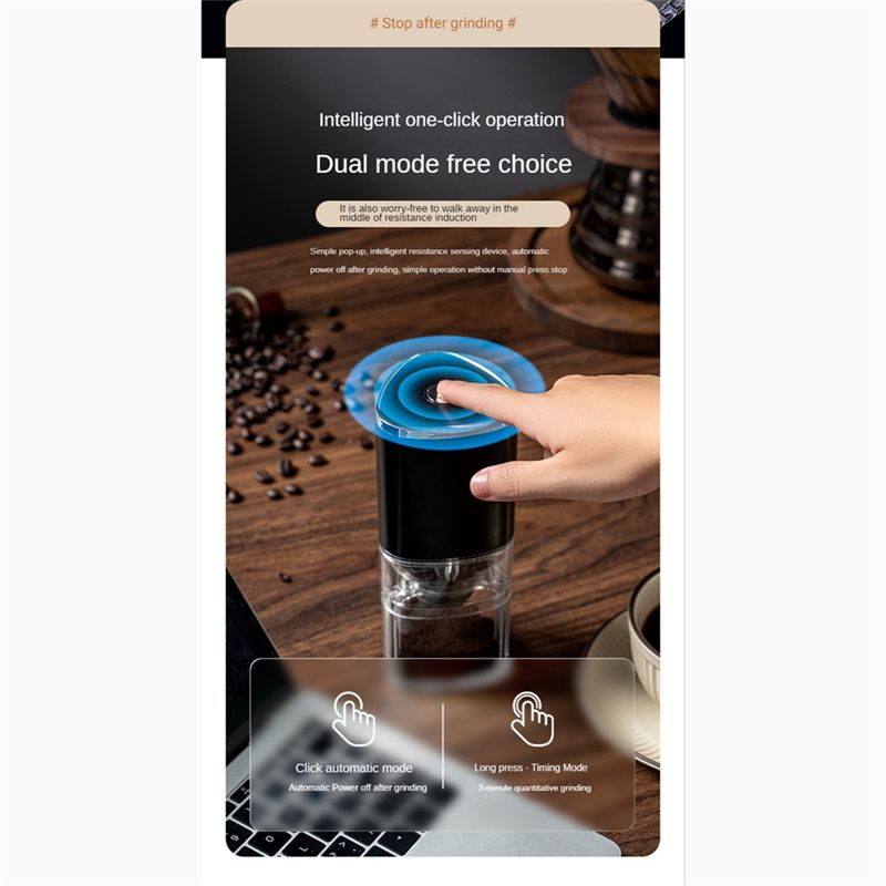 Coffee Bean Grinder Electric - 【Abrasives】 Moulin à café USB 155ML,