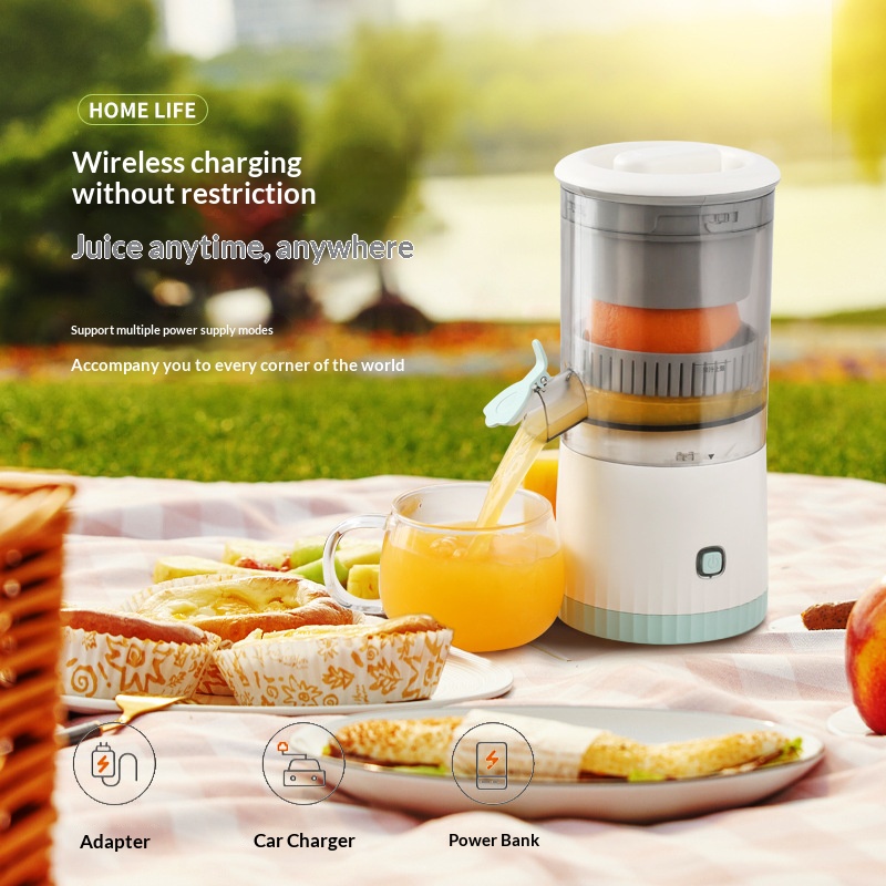 Electric Slow Juicer Cold Press - Presse-agrumes électrique sans fil portable, rechargeable