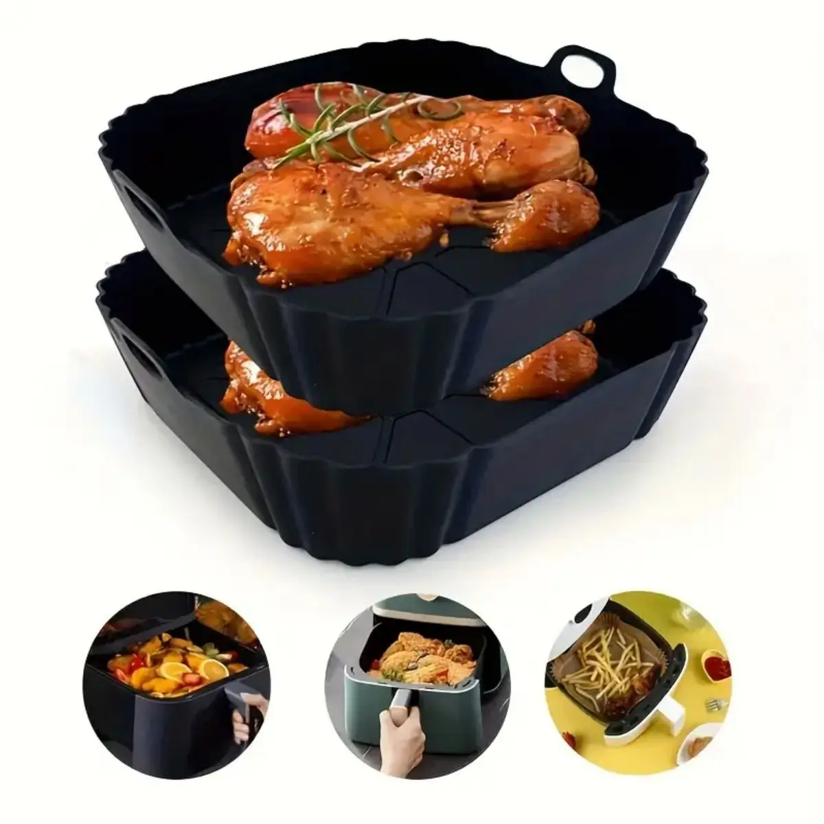 Moule en silicone réutilisable - Air Fryer Silicone Pot Liner avis et prix